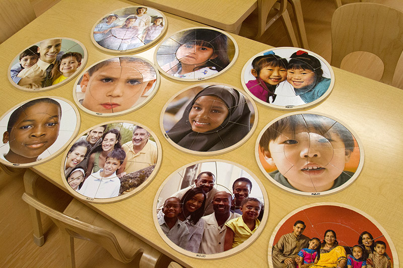 Puzzles with diverse faces